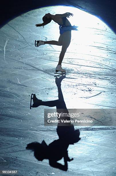 Carolina Kostner of Italy participates in the Gala Exhibition during the 2010 ISU World Figure Skating Championships on March 28, 2010 in Turin,...