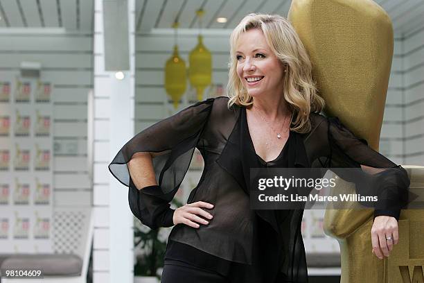 Actress Rebecca Gibney poses during the nominations announcement for the 52nd TV Week Logie Awards at The Ivy on March 29, 2010 in Sydney, Australia.