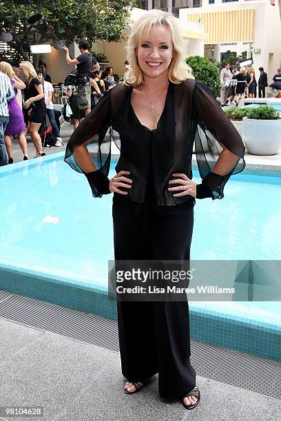 Actress Rebecca Gibney poses during the nominations announcement for the 52nd TV Week Logie Awards at The Ivy on March 29, 2010 in Sydney, Australia.