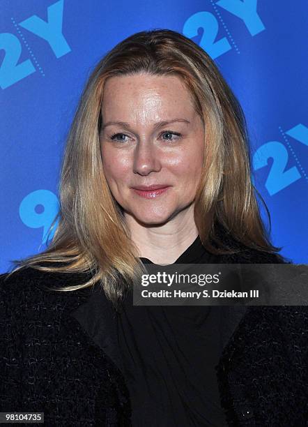 Actress Laura Linney attends Jordan Roth's "Broadway Talks" conversation at the 92nd Street Y on March 28, 2010 in New York City.