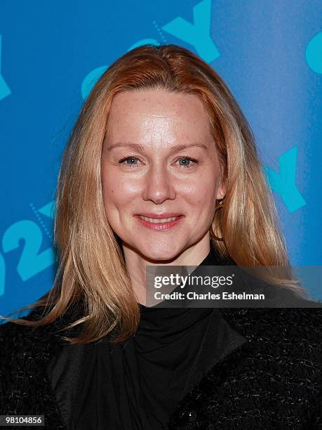 Actress Laura Linney attends Jordan Roth's "Broadway Talks" conversation at the 92nd Street Y on March 28, 2010 in New York City.