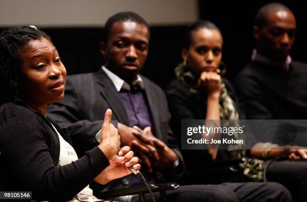 Director Tanya hamilton attends the Film Society of Lincoln Center's "Night Catches Us" at Walter Reade Theater on March 28, 2010 in New York City.