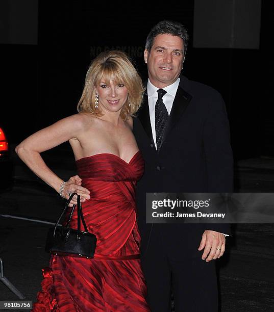 Ramona Singer and Mario Singer attend Bethenny Frankel and Jason Hoppy's wedding at Four Seasons Restaurant on March 28, 2010 in New York City.