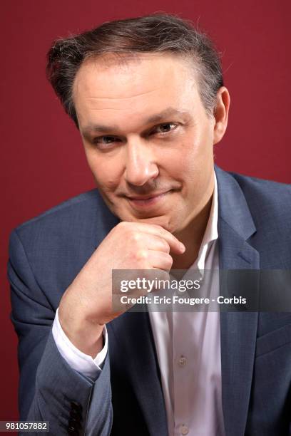 Sociologist Remy Oudghiri poses during a portrait session in Paris, France on .