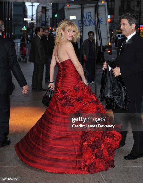 Ramona Singer and Mario Singer attend Bethenny Frankel and Jason Hoppy's wedding at Four Seasons Restaurant on March 28, 2010 in New York City.