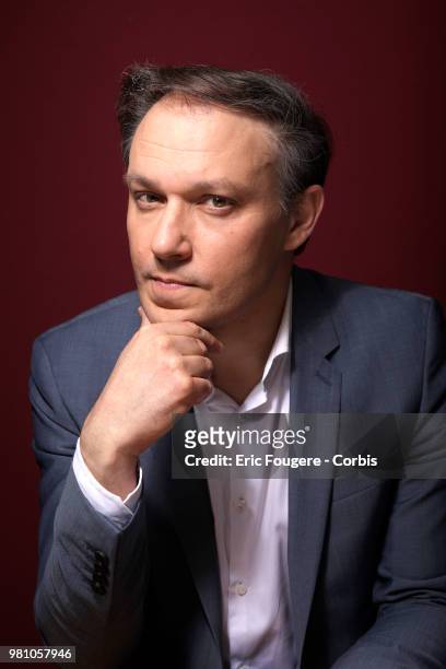 Sociologist Remy Oudghiri poses during a portrait session in Paris, France on .