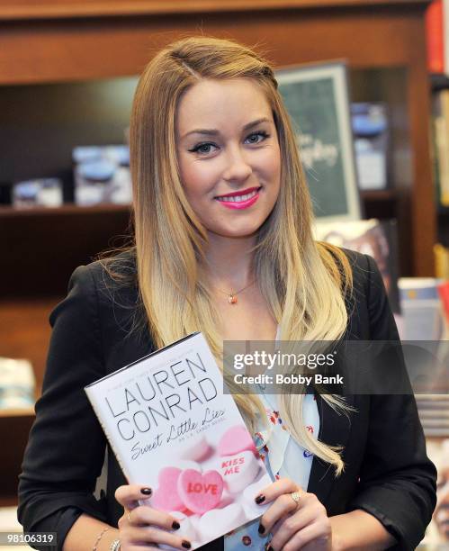 Lauren Conrad promotes "Sweet Little Lies" at Barnes & Noble on March 28, 2010 in Fairless Hills, Pennsylvania.