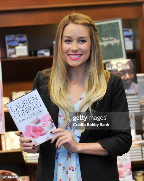 Lauren Conrad promotes "Sweet Little Lies" at Barnes & Noble on March 28, 2010 in Fairless Hills, Pennsylvania.