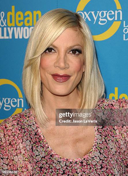 Actress Tori Spelling attends Tori & Dean's spring party at Fairmont Miramar Hotel on March 28, 2010 in Santa Monica, California.