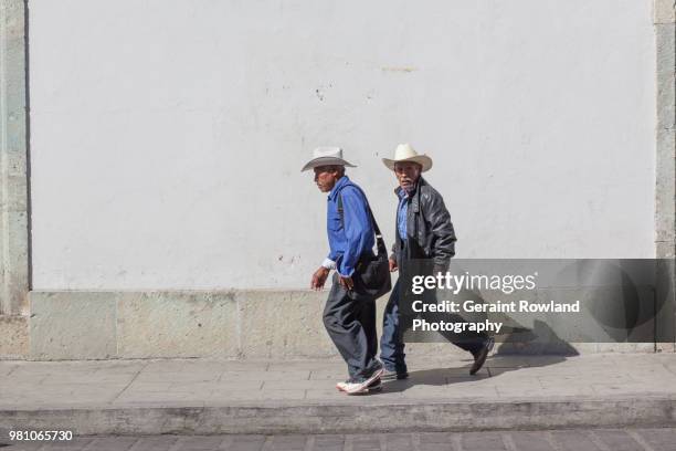 editorial use only - cowboys in oaxaca - geraint rowland stock pictures, royalty-free photos & images