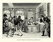 La cafe du Bosquet, Paris during the French Directorate period