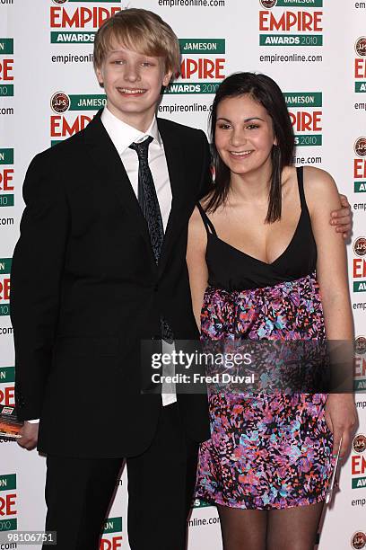 Kare Hedebrant and Lina Leanderson attends the Jameson Empire Film Awards at The Grosvenor House Hotel on March 28, 2010 in London, England.