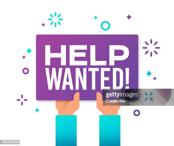 Help Wanteddrawing 333 Help Wanted Graphic High Res Illustrations - Getty Images