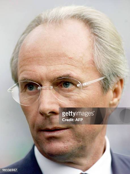 Portrait of England's national soccer team coach, Sven-Goran Eriksson from Sweden, taken 05 September 2001 in Newcastle, before the start of the 2002...