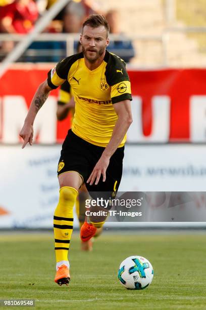 Andrey Yarmolenko of Dortmund controls the ball during the Friendly Match match between FSV Zwickau and Borussia Dortmund at Stadion Zwickau on May...
