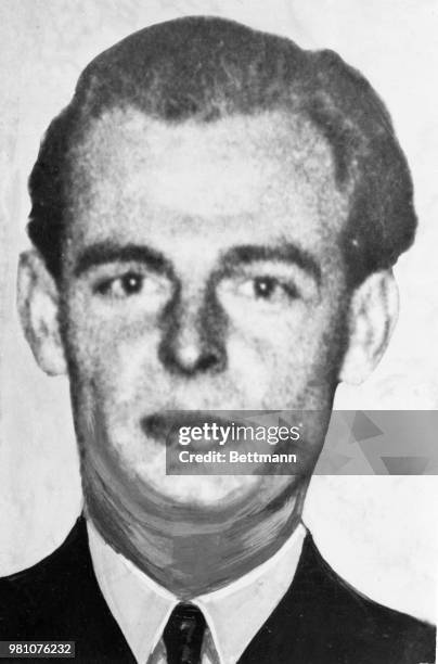 Headshot of missing British diplomat, Donald MacLean. Photo filed