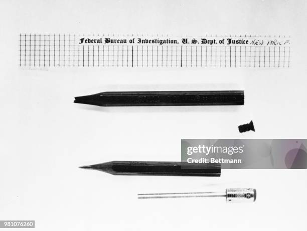 It was in these hollowed out pencils and bolts that Colonel Rudolph Ivanovich Abel, indicted August 7th in U.S. District Court in Brooklyn as the...