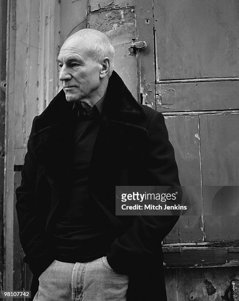 Actor Patrick Stewart poses for a portrait shoot in London.