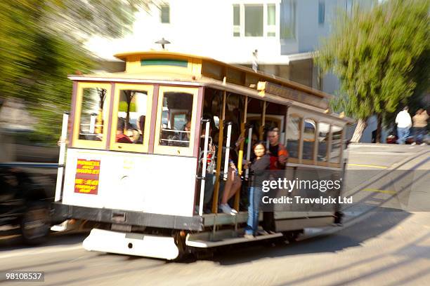 cable car, san francisco, california - travelpix stock pictures, royalty-free photos & images