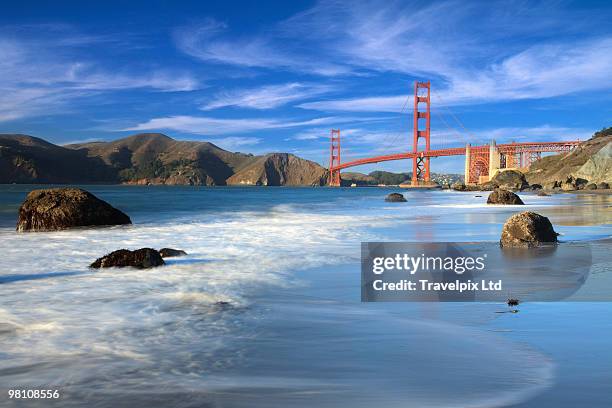 golden gate bridge, san francisco - travelpix stock pictures, royalty-free photos & images