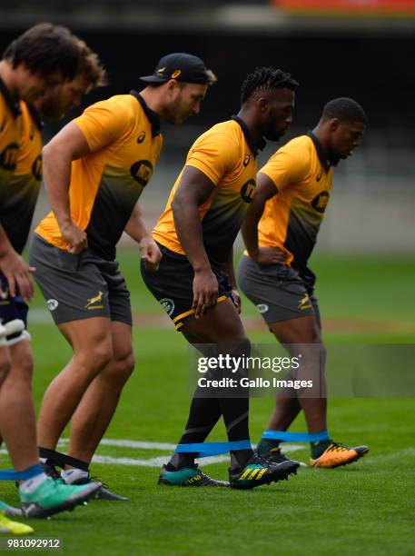 Siya Kolisi during the South African national mens rugby team captains run at DHL Newlands on June 22, 2018 in Cape Town, South Africa.