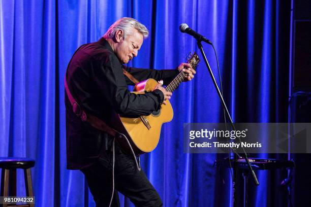Tommy Emmanuel performs during An Evening with Tommy Emmanuel at The GRAMMY Museum on June 21, 2018 in Los Angeles, California.
