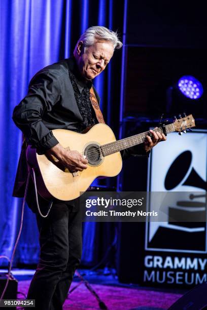 Tommy Emmanuel performs during An Evening with Tommy Emmanuel at The GRAMMY Museum on June 21, 2018 in Los Angeles, California.