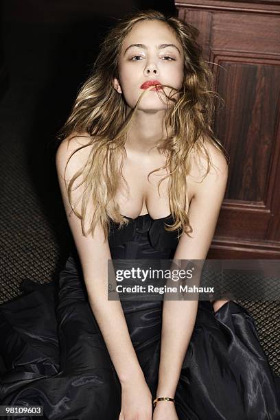 Actress Nora Arnezeder poses at a portrait session for Paris Match in Paris on February 24, 2010. Coiffure : Franck Provost Evénement : Suite DPA...