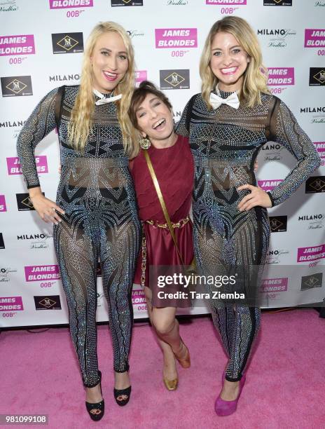 Actors Melanie Leanne Miller, Naomi Grossman and Geri Courtney-Austein attend 'James Blondes' premiere party and Q&A with Robert Carradine and Julie...