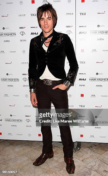 Actor and Musician Reeve Carney arrives at the Australian Hair Fashion Awards at Sydney Town Hall on March 29, 2010 in Sydney, Australia.