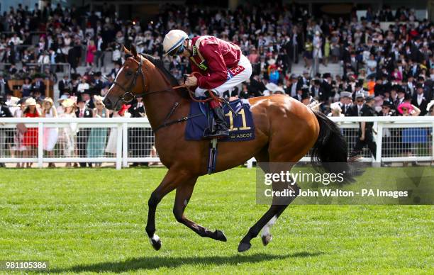 Kurious ridden by jockey Fran Berry goes to post for the Queen Mary Stakes