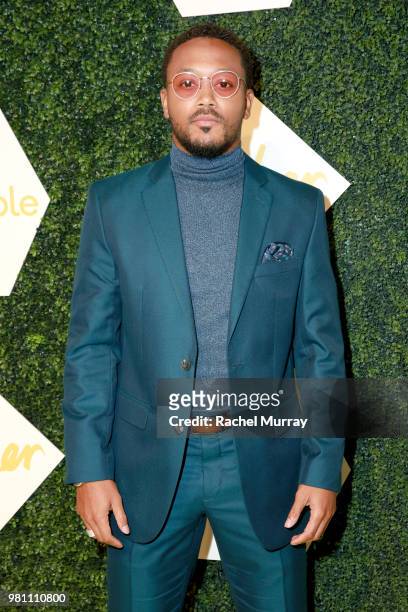 Romeo Miller arrives at the BET Her Awards Presented By Bumble at Conga Room on June 21, 2018 in Los Angeles, California.