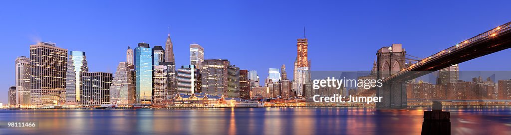 Panorama of downtown Manhattan, New York