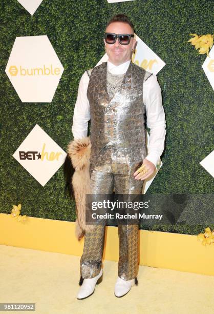 Legendary Damon arrives at the BET Her Awards Presented By Bumble at Conga Room on June 21, 2018 in Los Angeles, California.