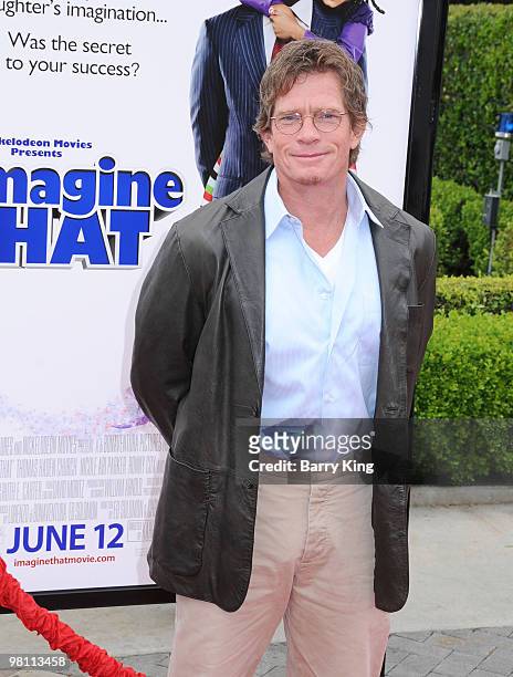 Actor Thomas Haden Church arrives to the Los Angeles premiere of "Imagine That" held at the Paramount Theatre on the Paramount Studios lot on June 6,...