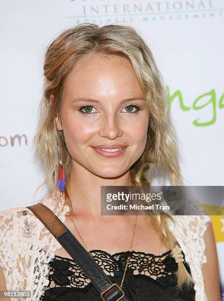 Amber Clayton arrives to the Australian's In Film - 2nd Annual Party held at Australian Consular General's Residence on September 19, 2009 in...