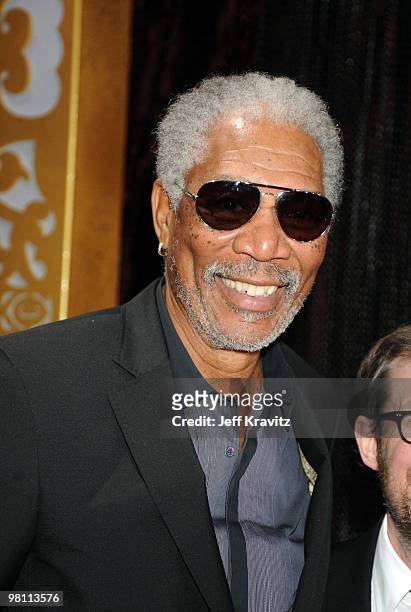 Actor Morgan Freeman arrives at the 15th Annual Critics' Choice Movie Awards held at the Hollywood Palladium on January 15, 2010 in Hollywood,...