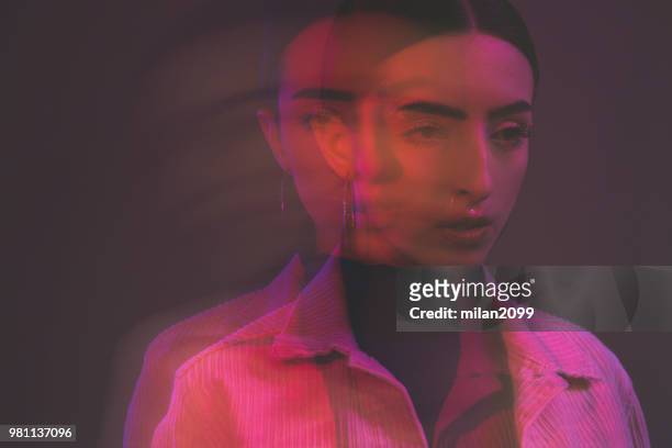 portrait of a young woman - art modeling studio stock pictures, royalty-free photos & images