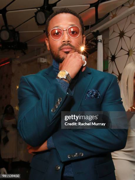 Romeo Miller arrives at the BET Her Awards Presented By Bumble at Conga Room on June 21, 2018 in Los Angeles, California.