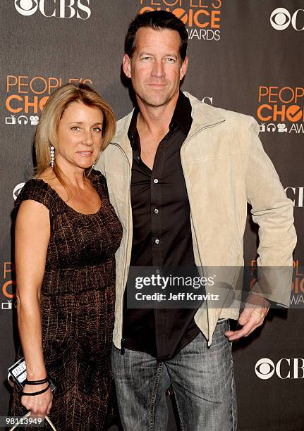 Actor James Denton and guest arrive at the People's Choice Awards 2010 held at Nokia Theatre L.A. Live on January 6, 2010 in Los Angeles, California.