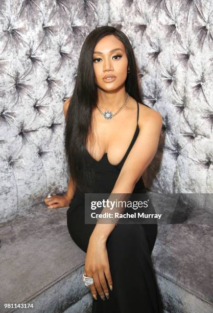 Singer-songwriter Cymphonique Miller attends the BET Her Awards Presented By Bumble at Conga Room on June 21, 2018 in Los Angeles, California.