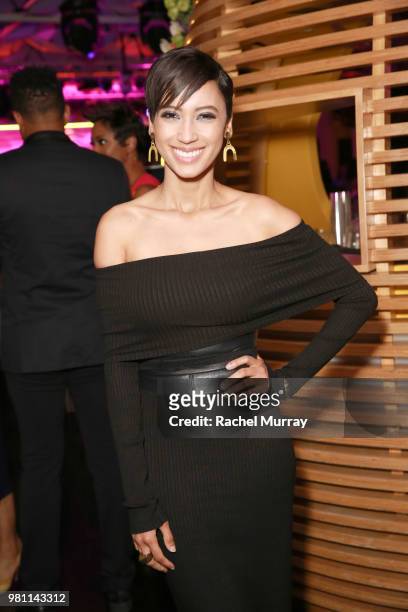 Actress and singer Andy Allo attends the BET Her Awards Presented By Bumble at Conga Room on June 21, 2018 in Los Angeles, California.