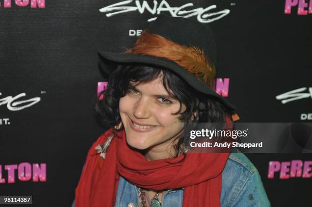 French singer and actress Stephanie Sokolinski aka Soko performs at Perez Hilton's - One Night in Austin Party during day 4 of SXSW 2010 Music...