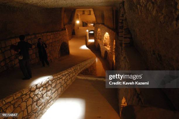 The Kariz Kish in Kish, a resort island in the Persian Gulf, Iran, 4th November 1997. This underground aqueduct was built over 5,000 years ago to...