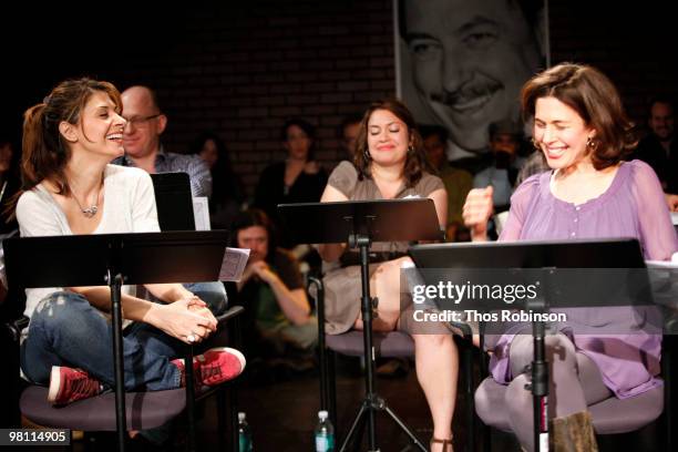 Actresses Callie Thorn and Jessica Hecht attend LABrynth Theater's "TENN 99" - Day 3 at the Cherry Lane Theatre on March 28, 2010 in New York City.