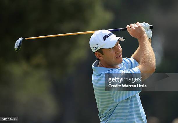 Gary Orr of Scotland in action during the fourth round of the Open de Andalucia 2010 at Parador de Malaga Golf on March 28, 2010 in Malaga, Spain.