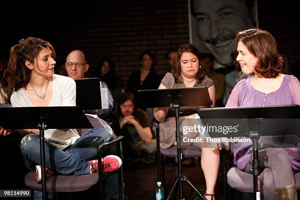 Actresses Callie Thorn and Jessica Hecht attend LABrynth Theater's "TENN 99" - Day 3 at the Cherry Lane Theatre on March 28, 2010 in New York City.