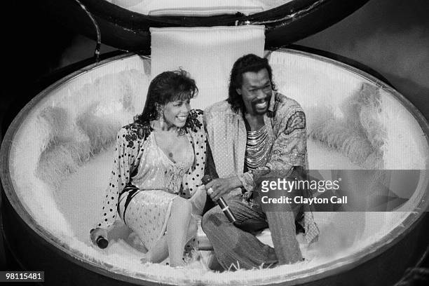 Nick Ashford and Valerie Simpson of Ashford And Simpson performing at the Concord Pavilion in Concord, California on August 11, 1985