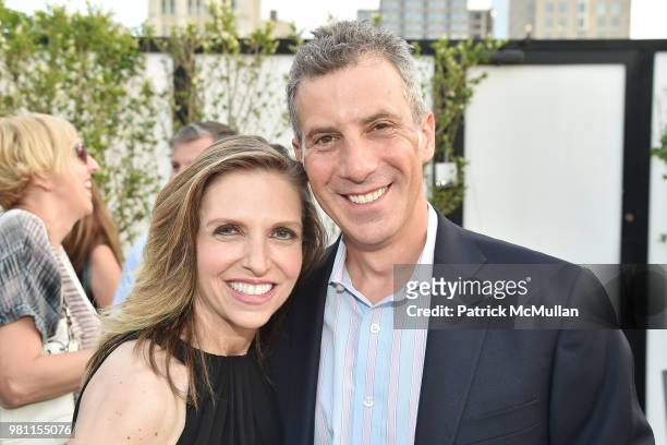 Ilysa Winick and Steven Winick attend Summer Birthday Cocktails For Lawrence Kaplan at Tower 270 - Rooftop on June 21, 2018 in New York City.