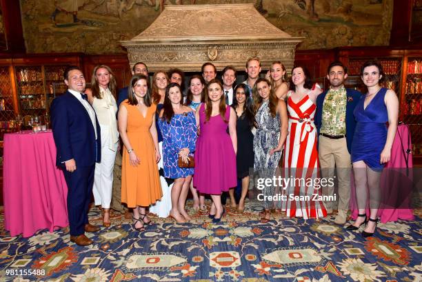 Young Fellows Post Committee attend Mr. Morgan's Summer Soiree at The Morgan Library & Museum on June 21, 2018 in New York City.